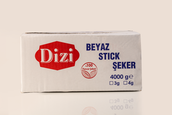 Dizi Stick Şeker (3 gr) 4000 gr (1350 Adet)